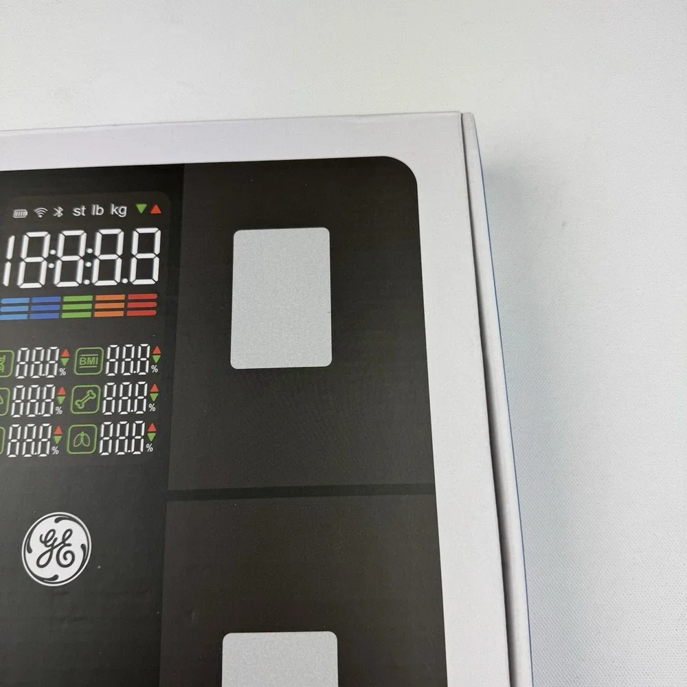 GE Smart Body Fat Scale CS20F Bluetooth Digital Weight BMI Black NEW